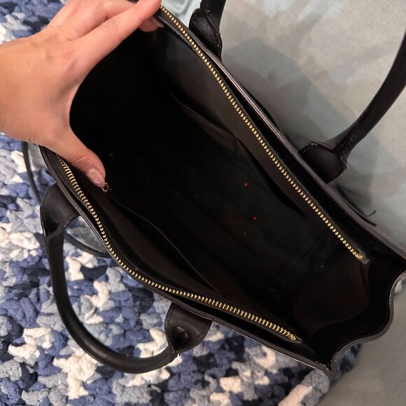 OFFICINA ARTIGIANA Made In Italy Ruga Leather Structured Shoulder handBag - Picture 8 of 11